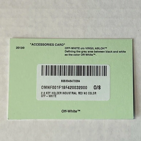 Off-White  2.0 key Holder Industrial Red - Picture 9 of 12